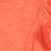Mary Ruffle Top, Tangerine - Shirts - 2 - thumbnail