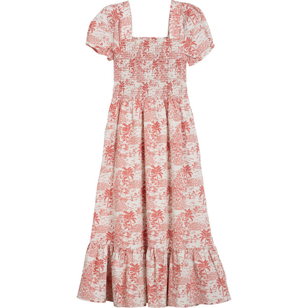 Women's Nicole Dress, Red Seascape Toile - Maison Me Mommy & Me Shop ...