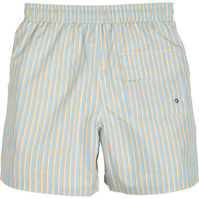 Men's Christopher Swim Trunk, Blue & Yellow Stripe - Swim Trunks - 2