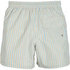 Men's Christopher Swim Trunk, Blue & Yellow Stripe - Swim Trunks - 2