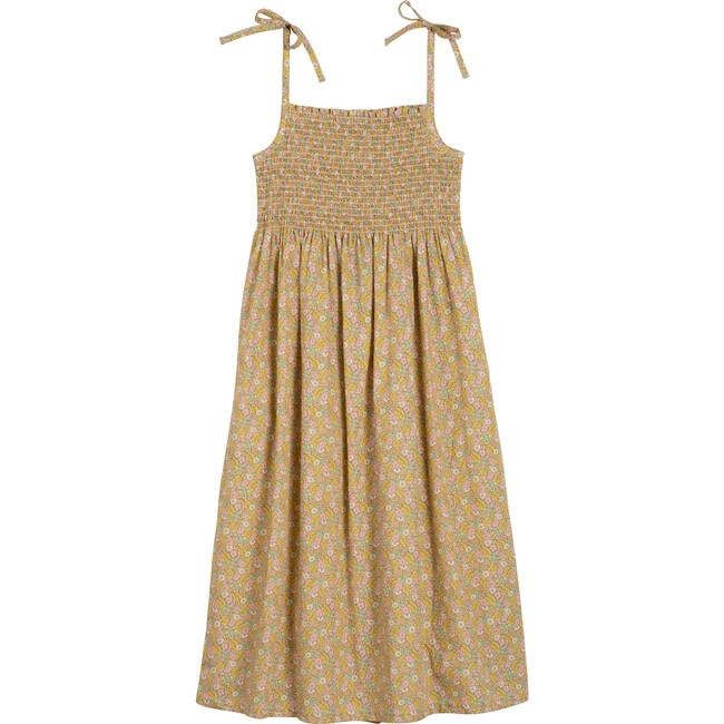 Women's Rosalie Dress, Yellow Ditsy Floral - Dresses - 2
