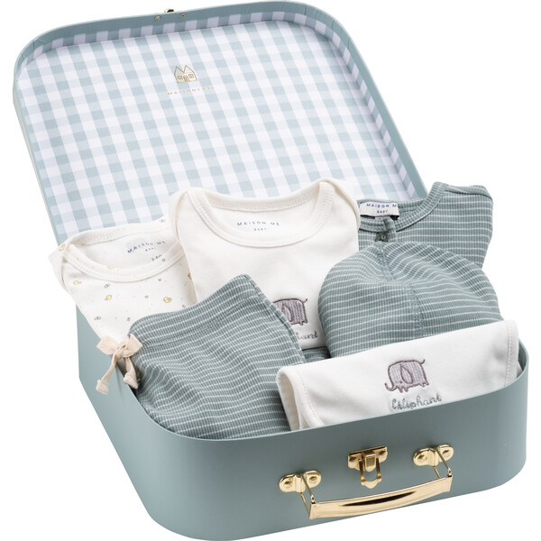 Luxe Baby Gift Set, Sage Multi - Maison Me Rompers | Maisonette