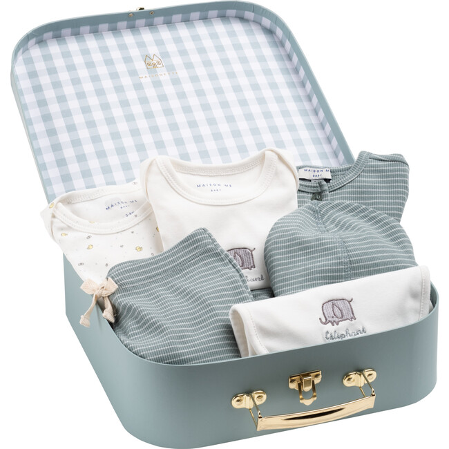 Luxe Baby Gift Set, Sage Multi - Mixed Apparel Set - 1