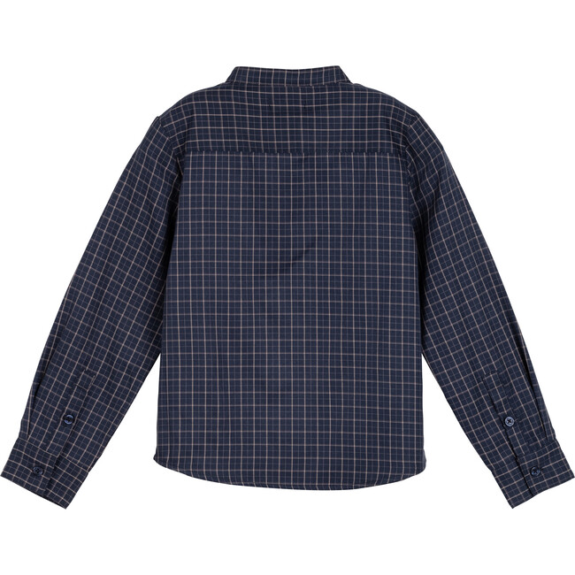 Elton Shirt, Navy Plaid - Shirts - 2