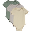 Baby Perry Short Sleeve Bodysuit Trio, Sage Multi - Onesies - 1 - thumbnail