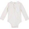 Baby Remy Long Sleeve Collar Bodysuit, White - Onesies - 2