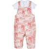 Baby Mattias Bodysuit & Overall Set, Red Seascape Toile - Mixed Apparel Set - 2 - thumbnail
