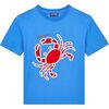 Gabin Crabs Placed Crew Neck Short Sleeve T-Shirt , Earthenware - T-Shirts - 1 - thumbnail