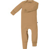 2-in-1 Romper And Footie 2-in-1 Romper And Footie Convertible Pajama, Cinnamon - Footie Pajamas - 1 - thumbnail