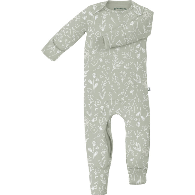 2-in-1 Romper And Footie 2-in-1 Romper And Footie Convertible Pajama, Field of Dreams