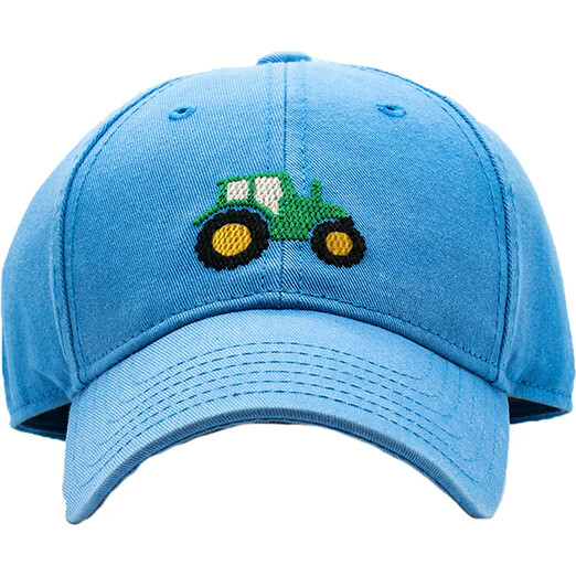 Tractor Baseball Hat, Light Blue - Hats - 1