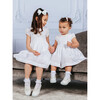 Little Willow Rose Hand Smocked Dress, White - Dresses - 2