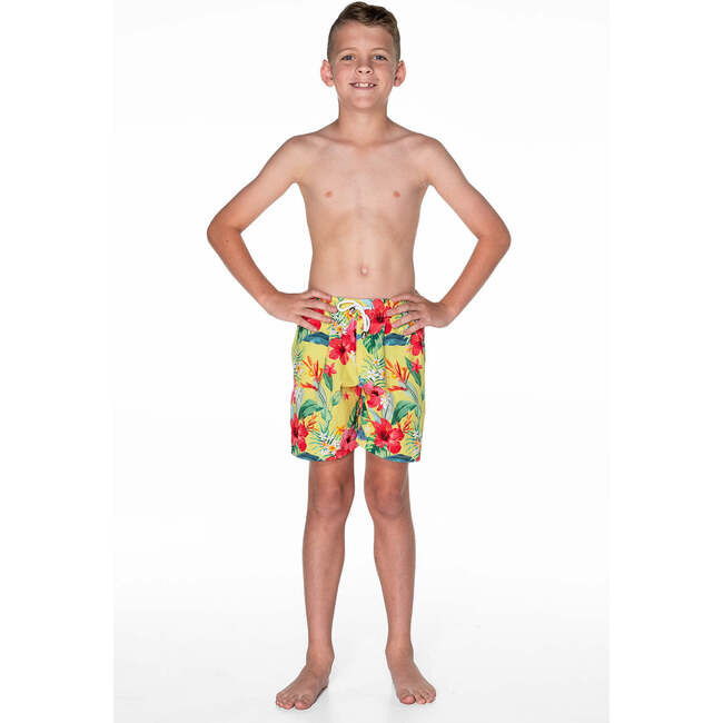 Tropicana Drawstring Board Shorts, Lei - Shorts - 2