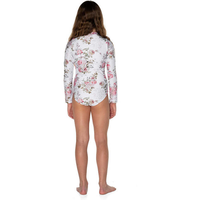 Love Letters Long Sleeve One-Piece Swimsuit, Day Dream - One Pieces - 3