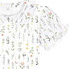 Organic Peter Pan Collar Bodysuit, Wildflower Print - Bodysuits - 2