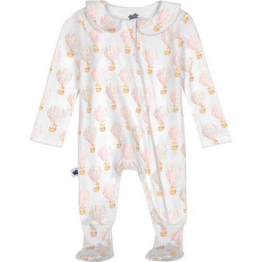 Peter Pan Collar Pajama Footie, Balloon Print - Paper Cape Rompers ...