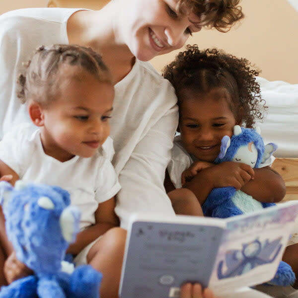 Dragon's Creativity Plush Snuggler and Book Bundle, Celestial Blue - Plush - 2
