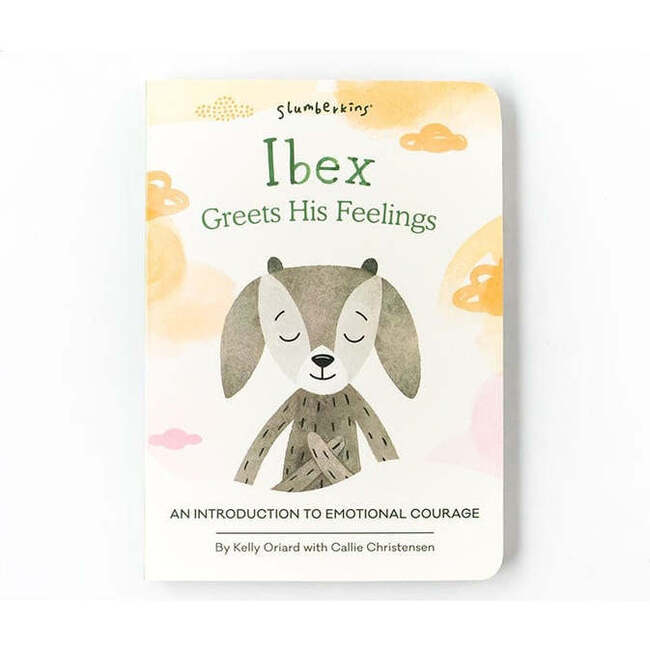 Ibex's Emotional Courage Plush Snuggler and Book Bundle, Slate - Plush - 4