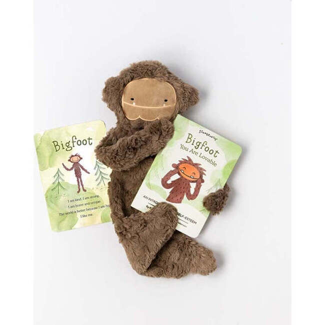 Bigfoot's Self-Esteem Plush Snuggler and Book Bundle, Maple