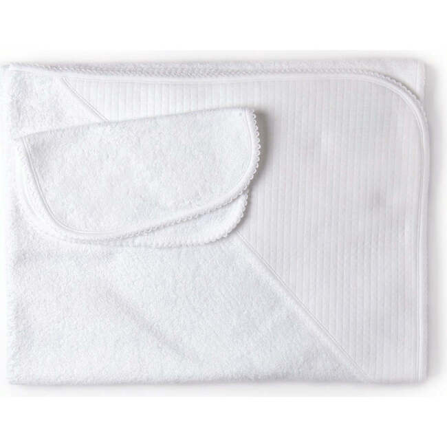 Hooded Towel, White