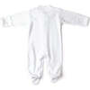 Soft Footie With High Collar, White - Rompers - 5