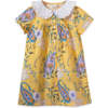 Fae Broad Collar Straight Cut Dress, Sunshine Paisley - Dresses - 1 - thumbnail