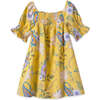 Olivia Smocked Square Neck Dress, Sunshine Paisley - Dresses - 1 - thumbnail