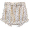 Cotton Elasticated Ruffle Hem Floral Bloomer, Buttercup Gauze - Bloomers - 2