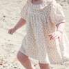 Emily Ruffle Neck Puff Sleeve Floral Dress, Buttercup Gauze - Dresses - 3