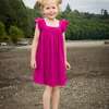 Everly Flutter Sleeve Dress, Vivacious Pink - Dresses - 3