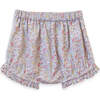 Cotton Elasticated Ruffle Hem Floral Bloomer, Meadow - Bloomers - 2