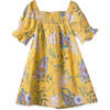 Olivia Smocked Square Neck Dress, Sunshine Paisley - Dresses - 3