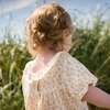 Emily Ruffle Neck Puff Sleeve Floral Dress, Buttercup Gauze - Dresses - 5