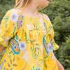 Olivia Smocked Square Neck Dress, Sunshine Paisley - Dresses - 5