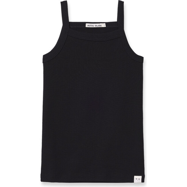 Soleil Baby Rib Cami, Black - Tank Tops - 1