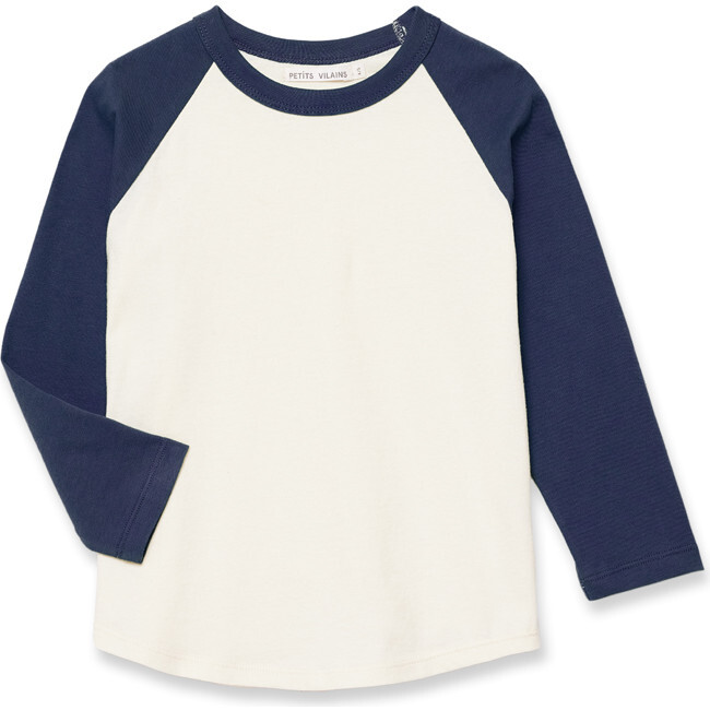 Elie Jersey Baseball Tee, Marine And Natural