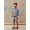 Remi Linen Beach Shorts, Double Stripe - Shorts - 2