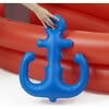 Water Fun Inflatable Pirate Ship Sprinkler Play Center with Air Pump, Beach Balls & Accessories, Red - Pool Floats - 6