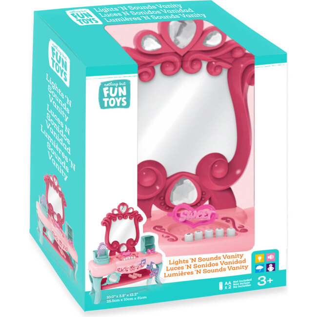 Let's Pretend, Lights & Sounds Vanity Playset - Woodens - 3