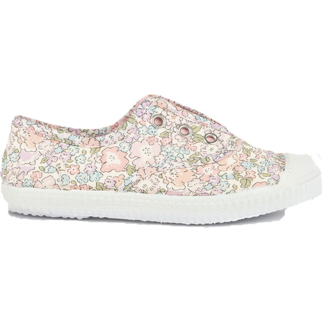 Liberty Print Plum Canvas Shoe, Michelle - Sneakers - 1