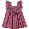 Chloe Dress, Garden Floral Magenta - Dresses - 1 - thumbnail