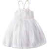 Peach Dress, Bright White - Dresses - 1 - thumbnail