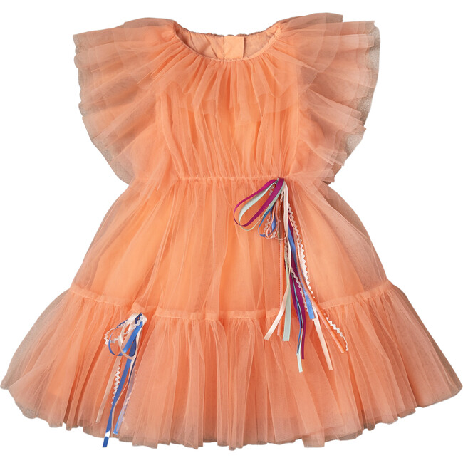Anastasia Dress, Peach Soda