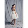 Peach Dress, Bright White - Dresses - 2