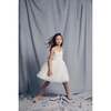 Peach Dress, Bright White - Dresses - 3