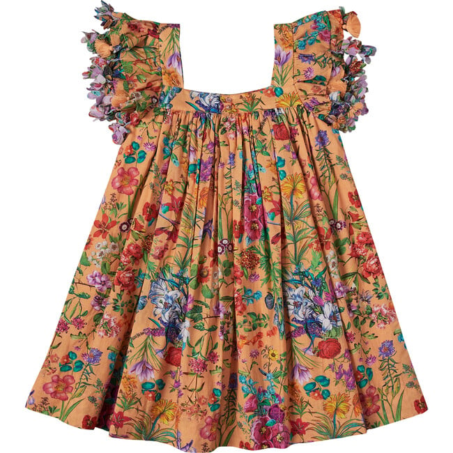 Chloe Dress, Garden Floral Peach Soda - Dresses - 4