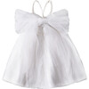 Peach Dress, Bright White - Dresses - 4