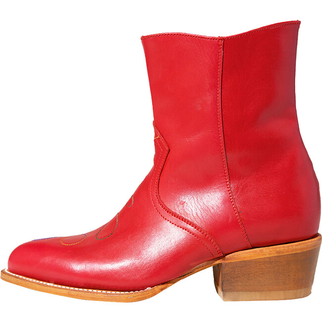 Women's Tessie Rainbow-Stiched CS Twist Cowboy Boot, Flame - Boots - 1