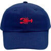 Lobster Baseball Hat, Nellie Navy - Hats - 1 - thumbnail