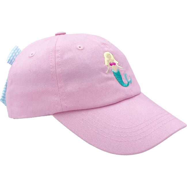Mermaid Bow Baseball Hat, Palmer Pink